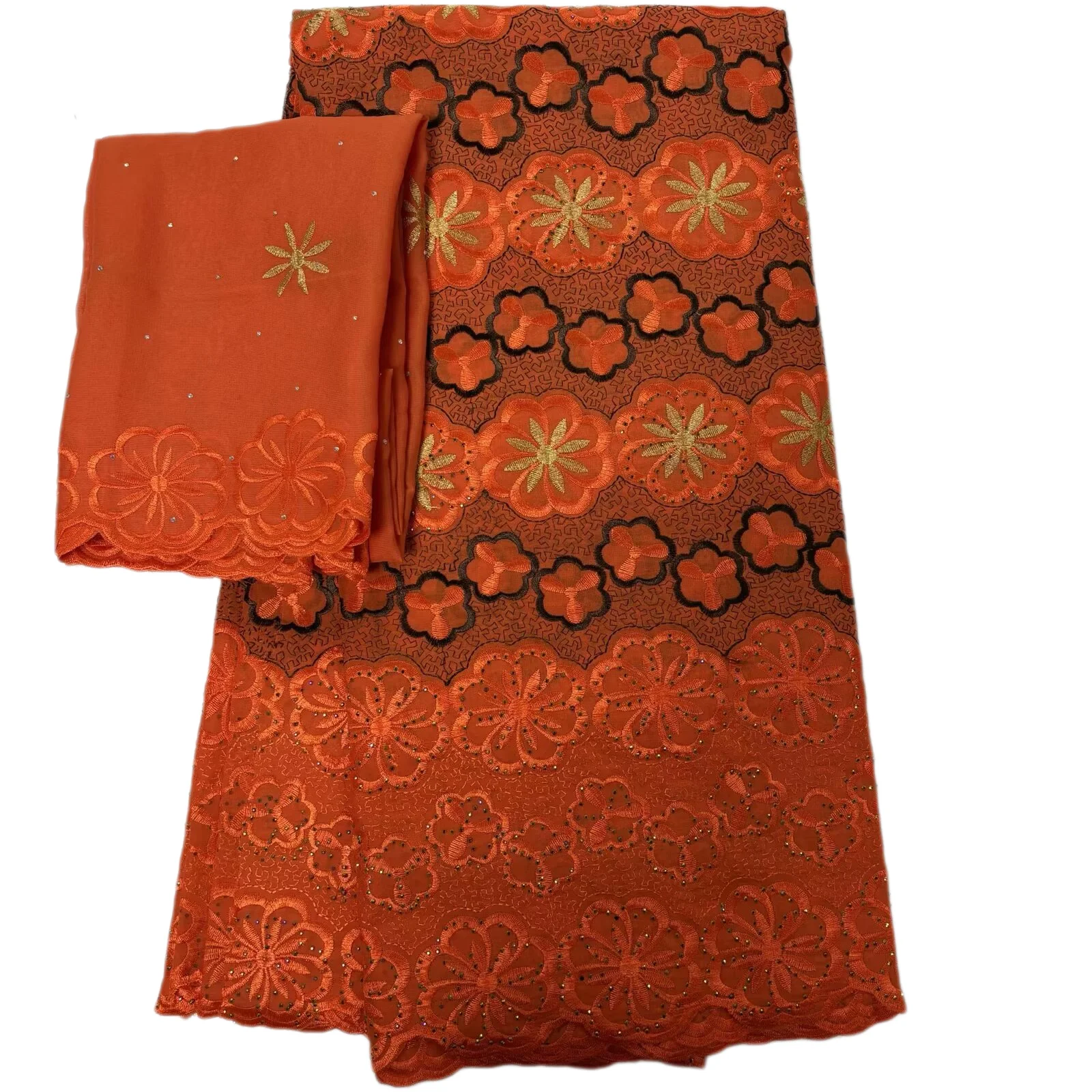 

Лидер продаж, африканская швейцарская вуаль, кружевная ткань, 2024, высокое качество, нигерийская 100% хлопковая ткань с вышивкой, африканская кружевная ткань в стиле Дубая