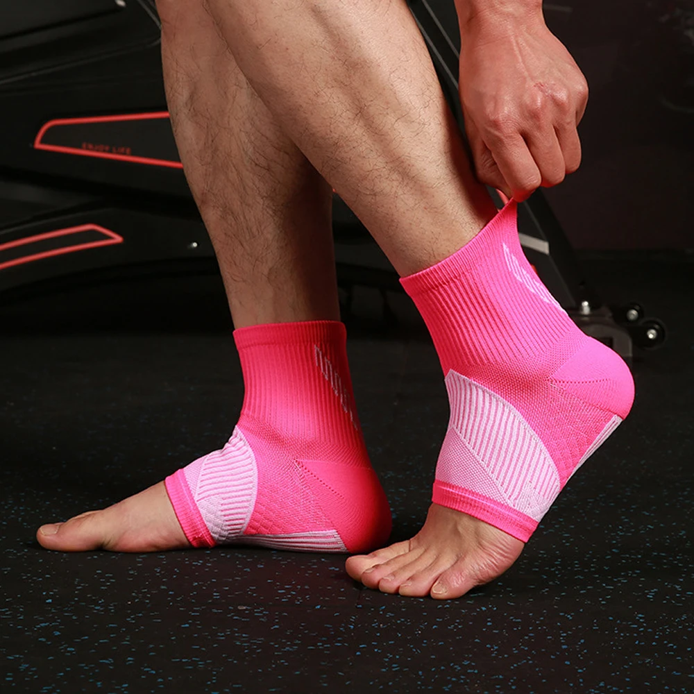 1Pair Ankle Compression Sleeve Socks Brace with Arch Support,Plantar Fasciitis Achilles Tendonitis Swelling Sprained Pain Relief