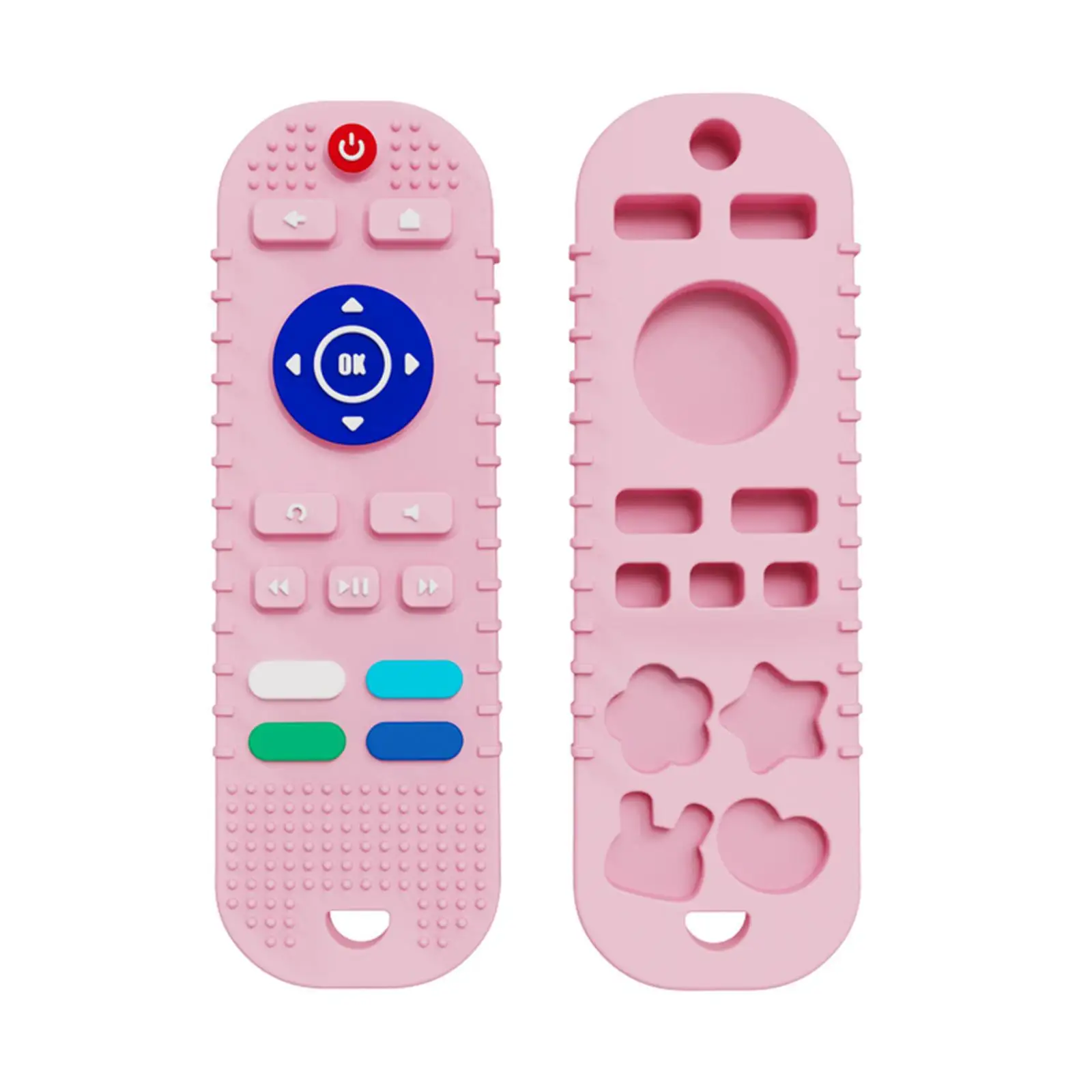 Silicone Teething Toy Remote Control Shape for Infants Sensory Chew Toy for Baby Early Education
