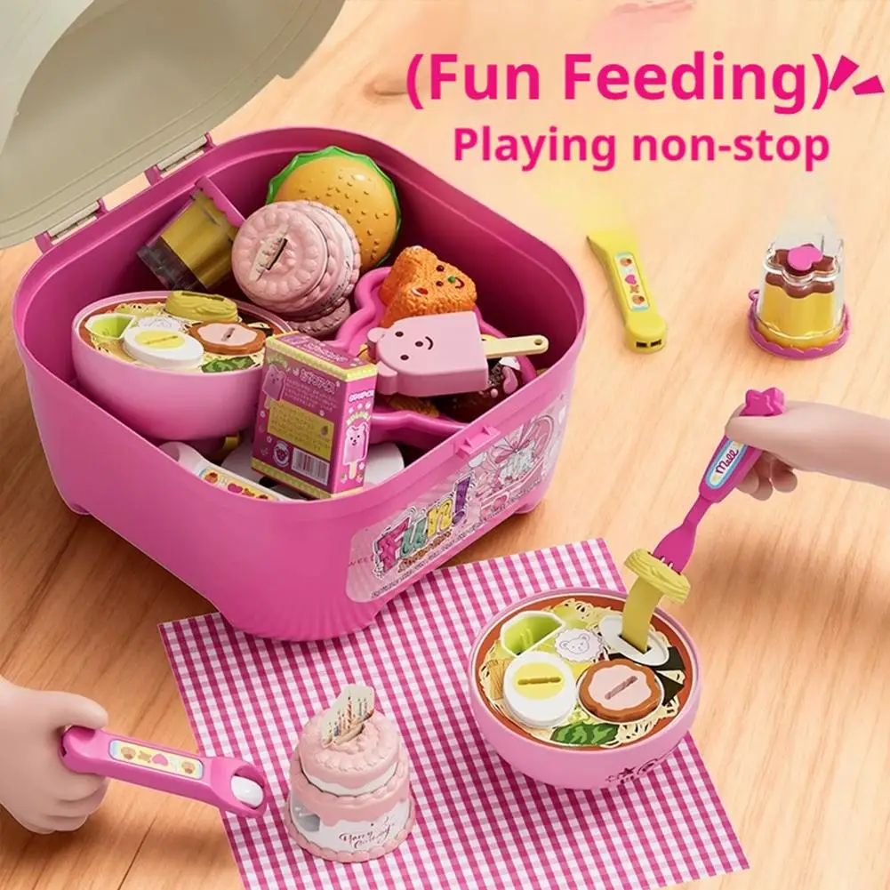 Voederspeelgoedset Pudding Aardbeiengelei Dessert Fantasiespel Keukenspeelgoed Kinderen Kinderen Rollenspel Educatief cadeauaccessoire