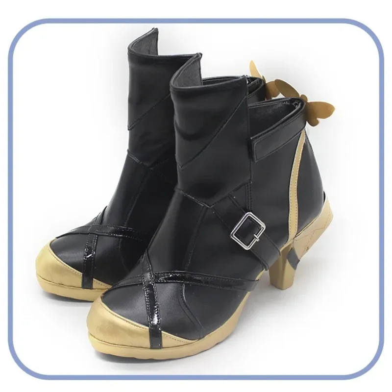 

2025 11 Evelyn Zenless Zone Zero, реквизит для косплея, обувь из искусственной кожи, карнавальные ботинки на Хэллоуин, индивидуальный заказ