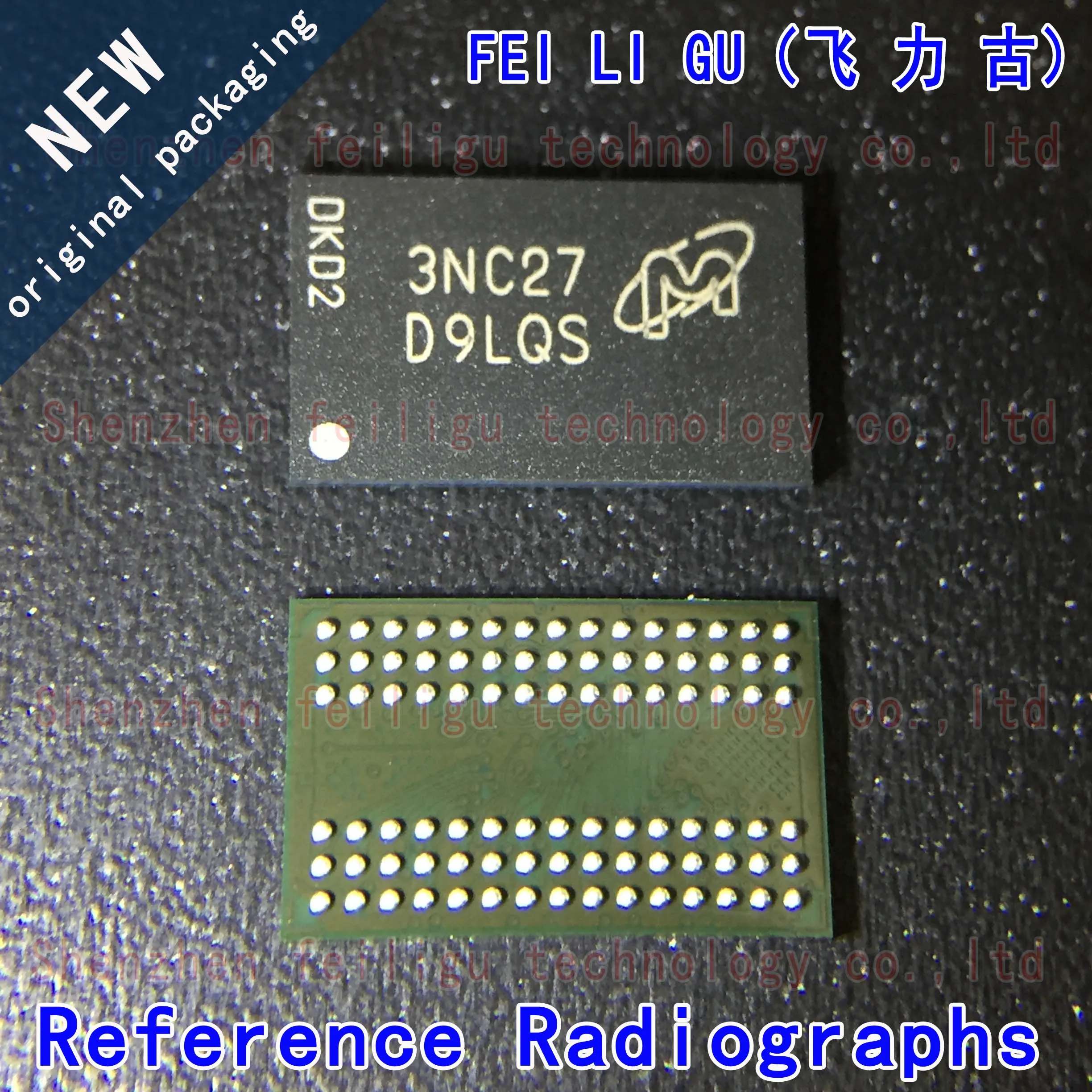 1/10/30PCS 100% New original MT46H16M32LFB5-6 IT:C screen printing:D9LQS package:BGA90 SDRAM-Mobile LPDDR memory 512Mb chip