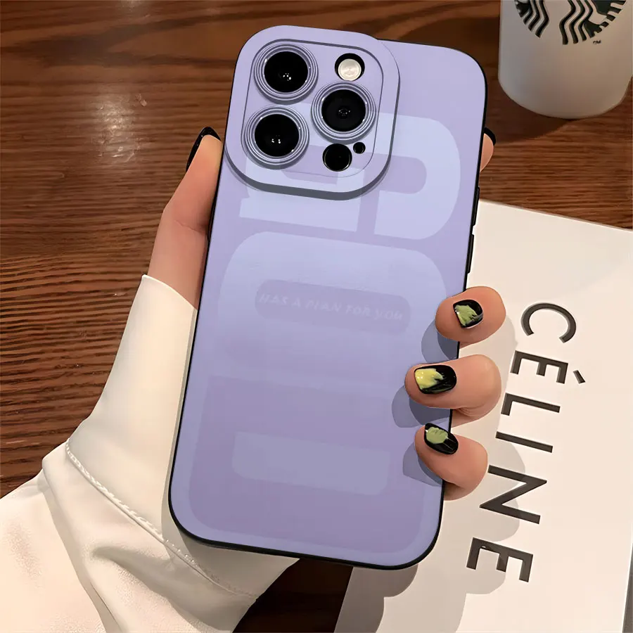 Coque de téléphone souple en TPU mat Angel Eye, compatible avec la protection Plus360 degrés pour iPhone 17 à 11 Pro Max