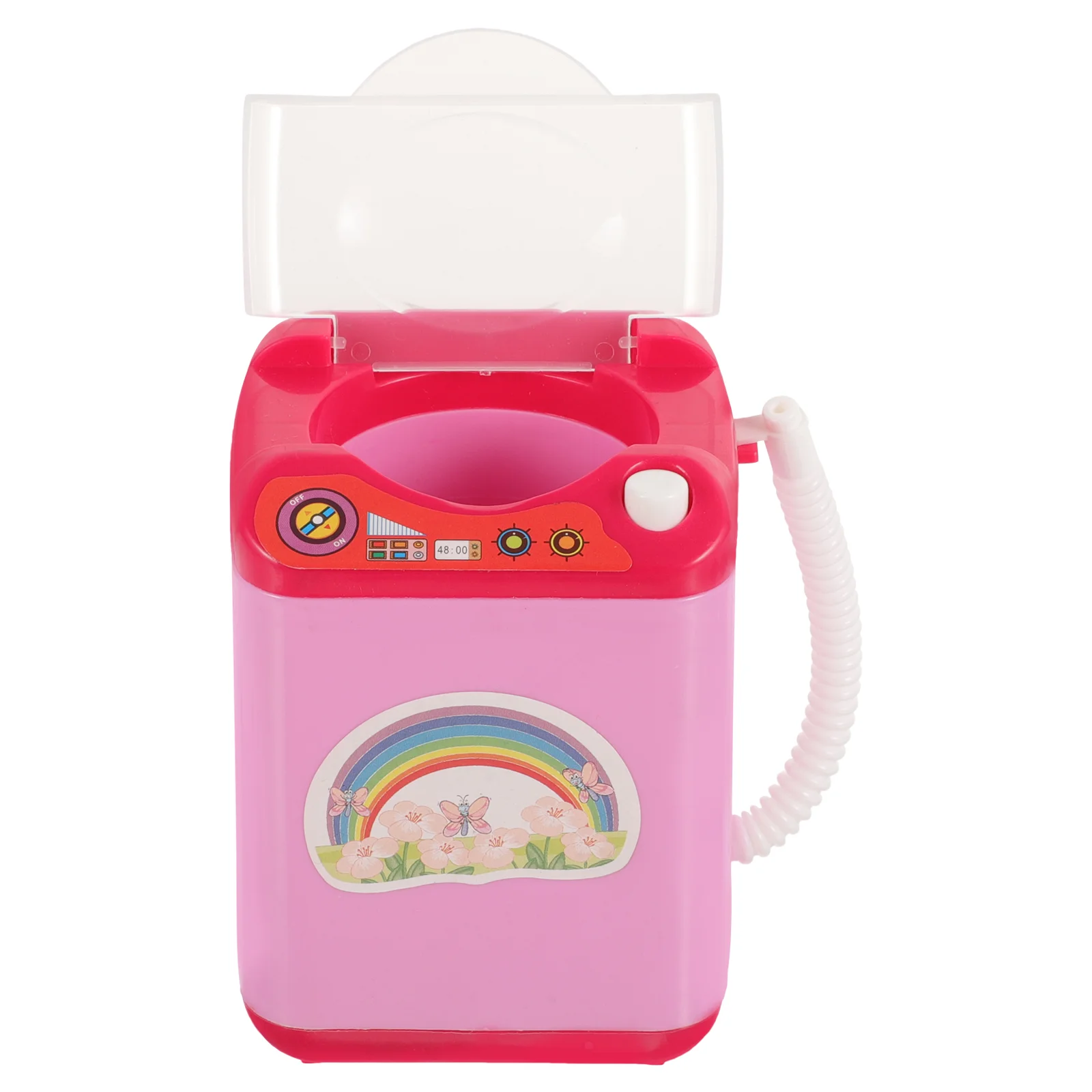 2 Pieces Toy Washing Machine Kids Plaything Household Appliance Toddler Power Washer