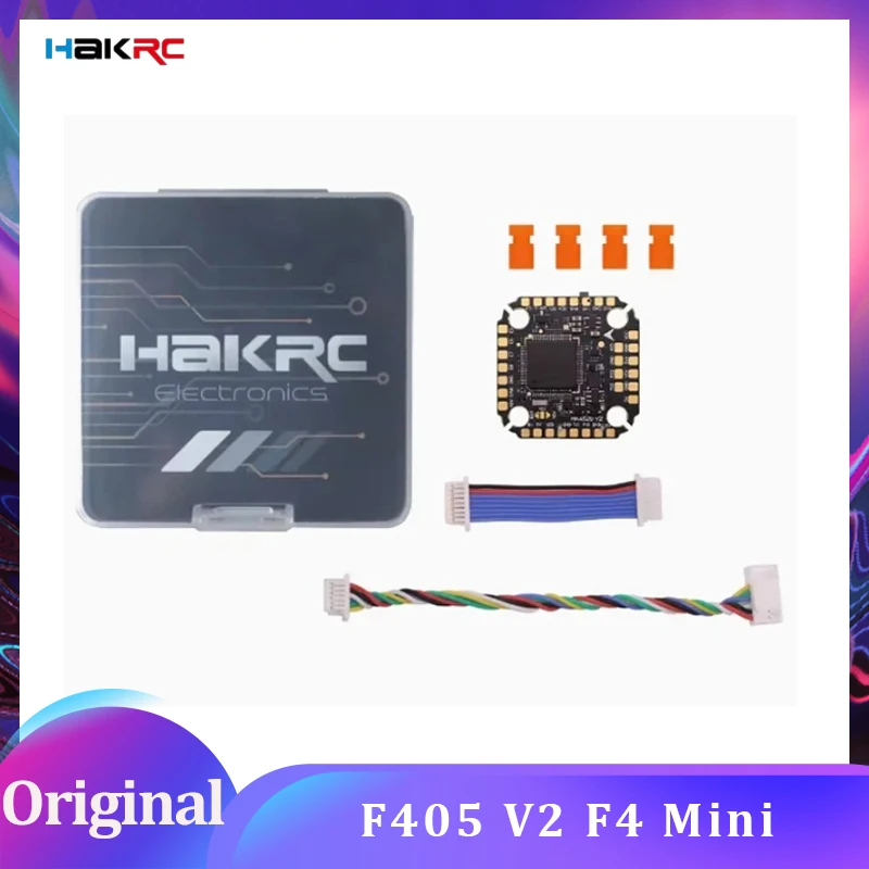 HAKRC F405 V2 F4 وحدة تحكم في الطيران الصغيرة DShot150/300/600/1200 PWM لطائرة سباق RC FPV بدون طيار