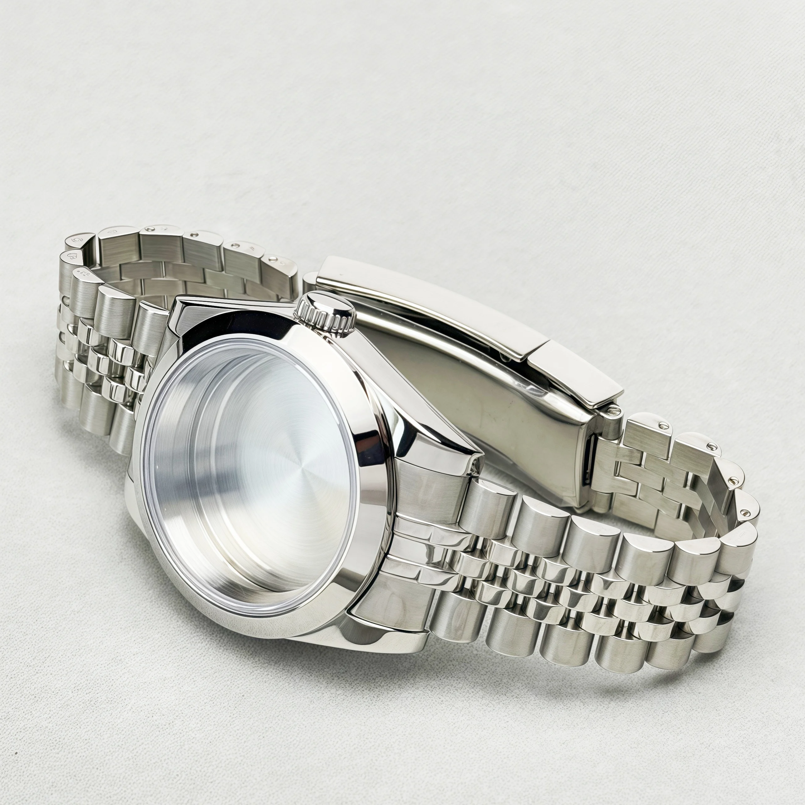 Sapphire Glass For DATEJUST 39/36mm Men Watch Case Fit NH35 NH36 NH34 Movement Fashion 20ATM Jubilee Stainless Steel