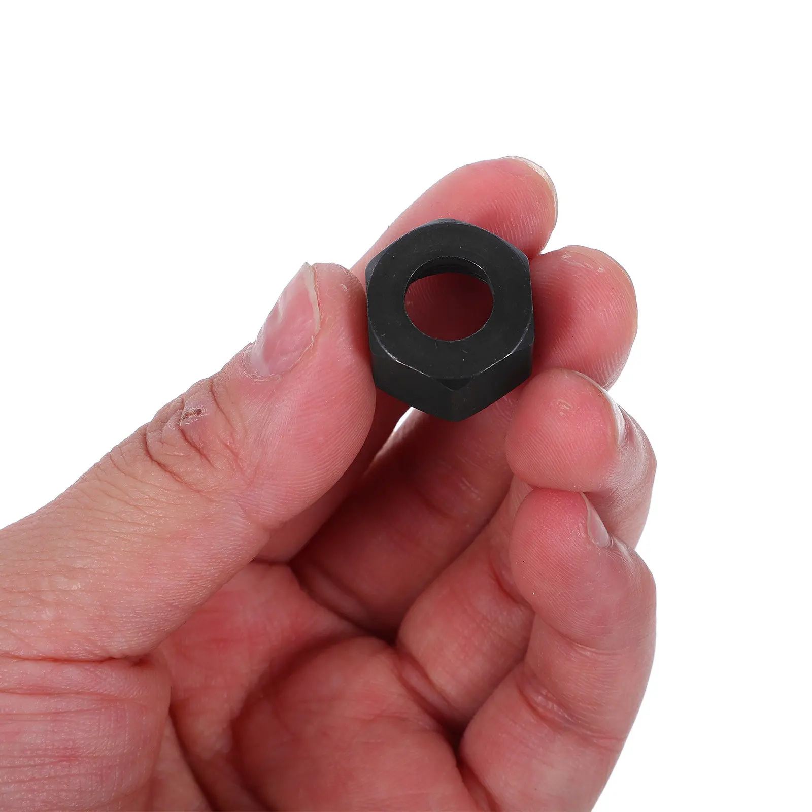 Router Collet Adapter M15 Nut Carbon Steel Precision Electric Router Collet Chuck Hexagonal Nut Clamping Fast Change Woodworking