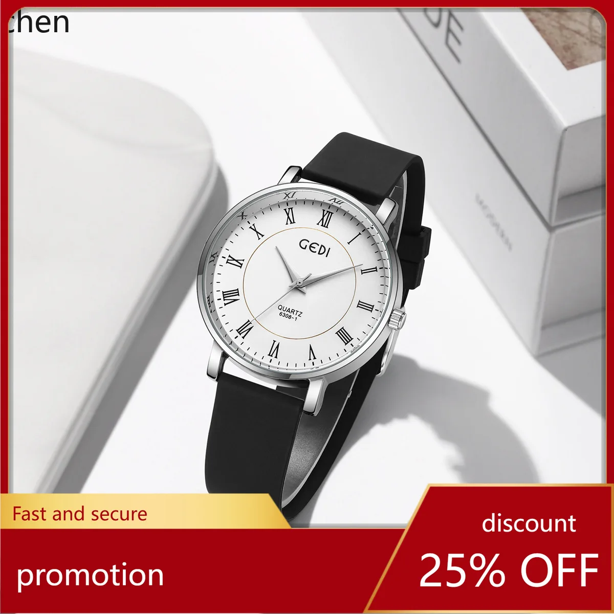 ZML waterproof silicone watch, niche high-value couple's waterproof watch