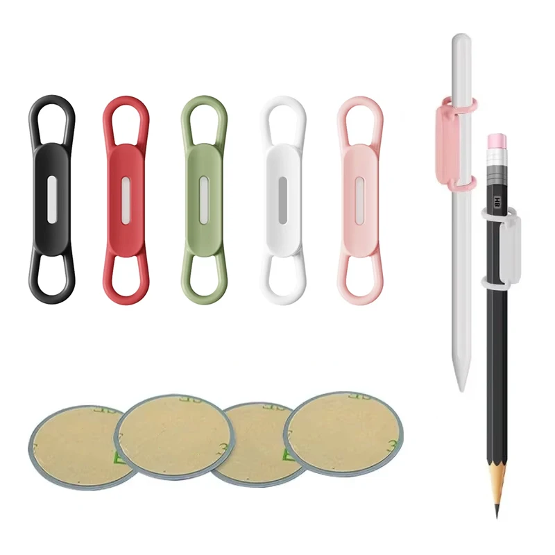 

6 шт. магнитный держатель для ручек для офисной доски, клейкий крючок для карандашей, регулируемый мягкий силиконовый маркер, подставка, аксессуары, органайзер