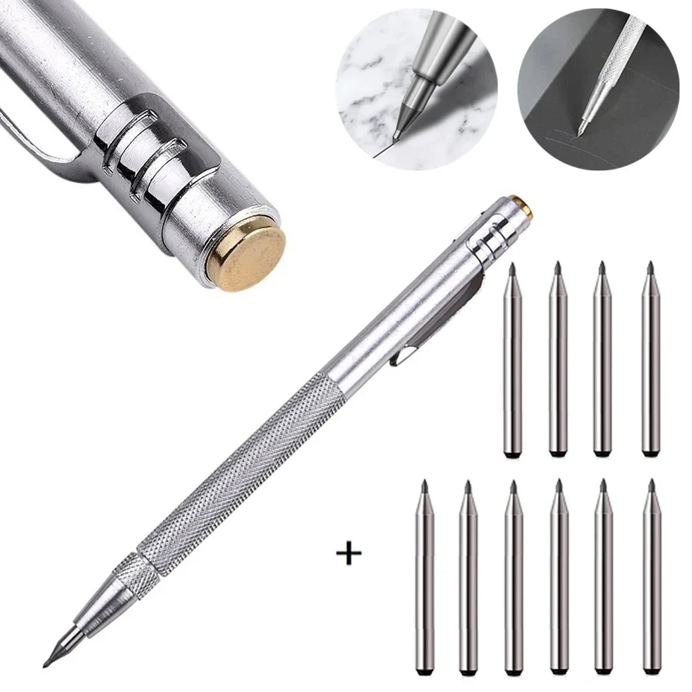 

Replacement Tungsten Carbide Tip Diamond Scriber Engraving Pen Marking Tip For Engraving Glass Ceramic Metal Sheet Hand Tools