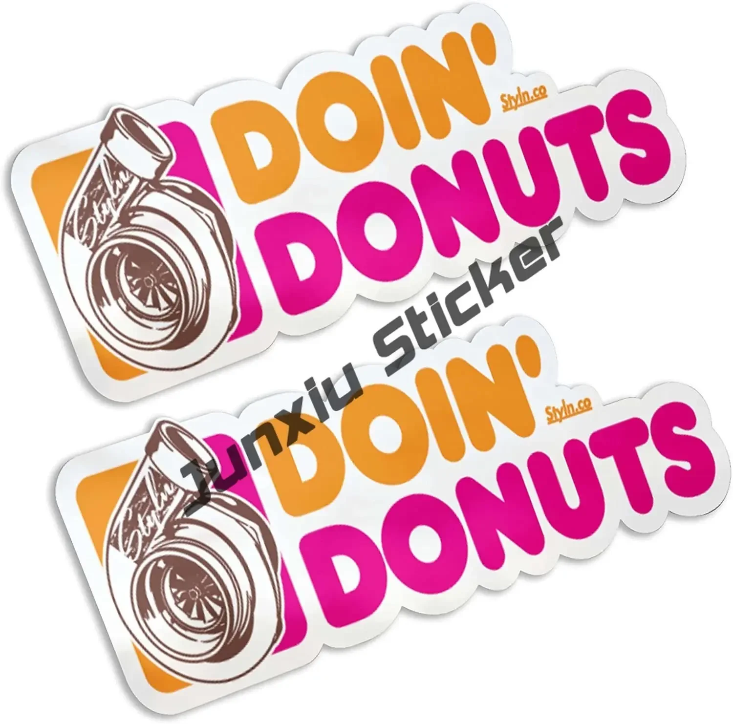 Funny PSSHH Donuts Turbo Slap Sticker Truck Vinyl Motocross Car Decal Reflective Racing