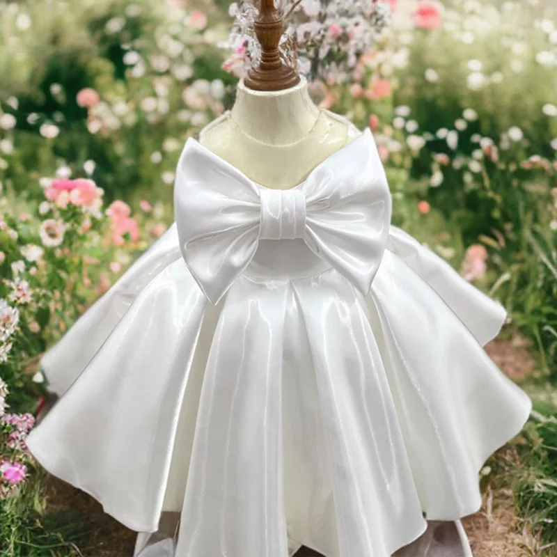 2024 New Christmas Party Girl Princess Dress Butterfly Elegant 0-6th Birthday Banquet Girl Baby Elegant Evening Dress