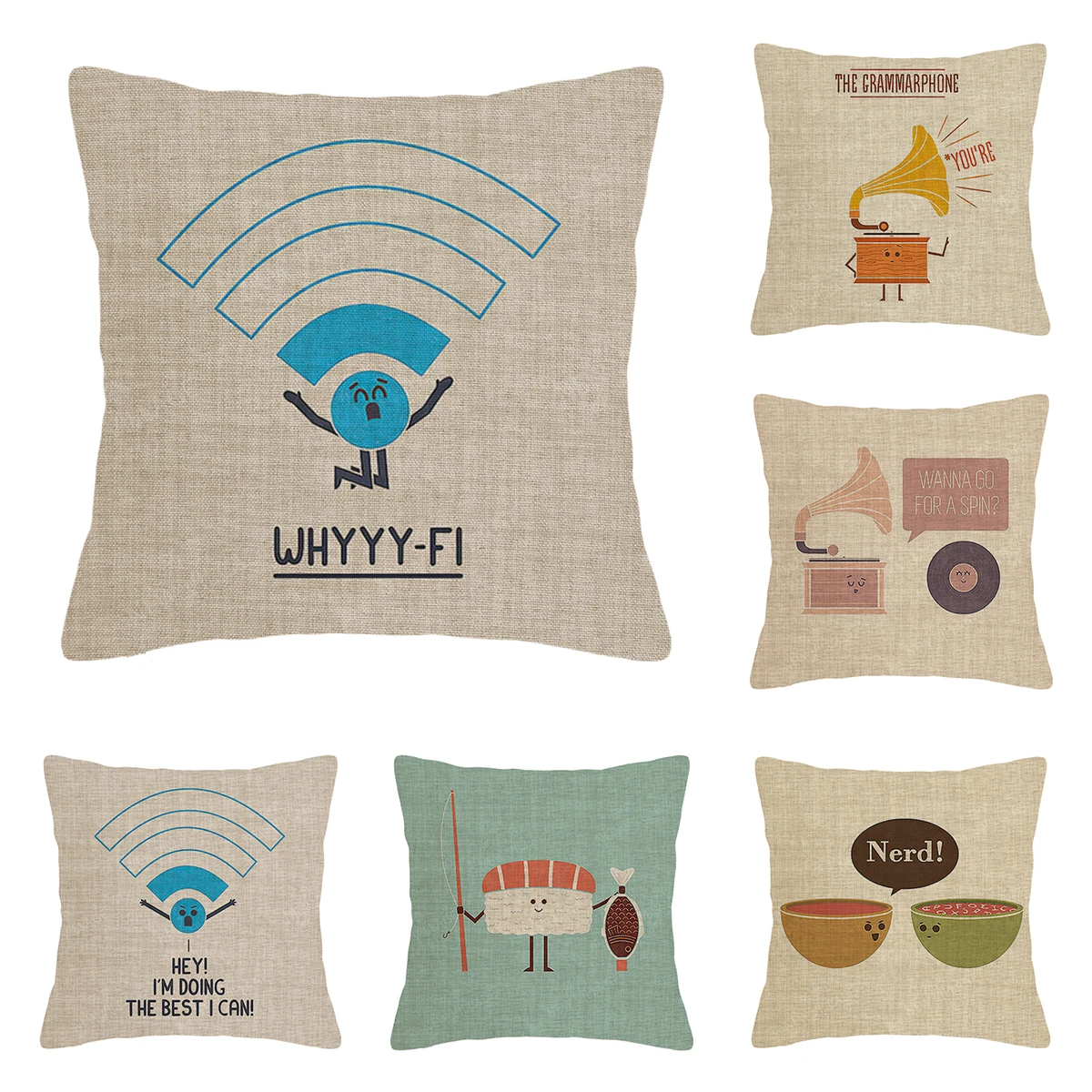 Modern Decorative Cushion for Home Living Room Decor Throw Pillow Cover 45*45 children 40x40cm 60x60cm 45x45cm cartoon 50x50cm
