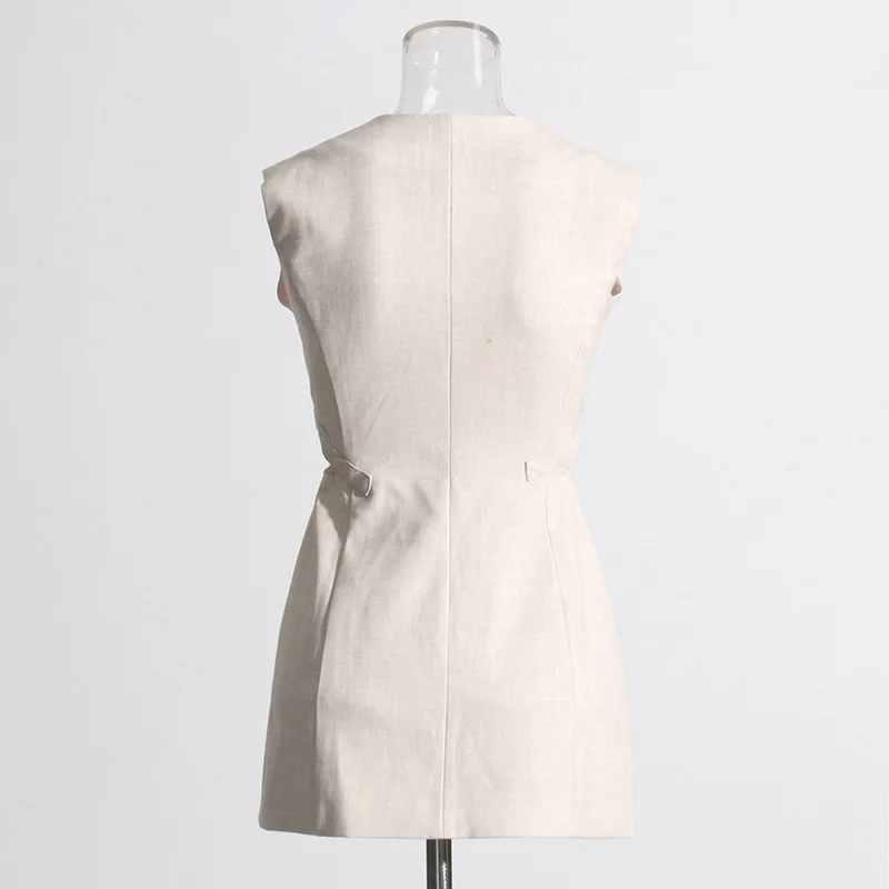 VIBE Set Kasual Fashion Blazer Baru Musim Panas 2025 + Rompi Ramping + Set Celana Pendek 5udt1c