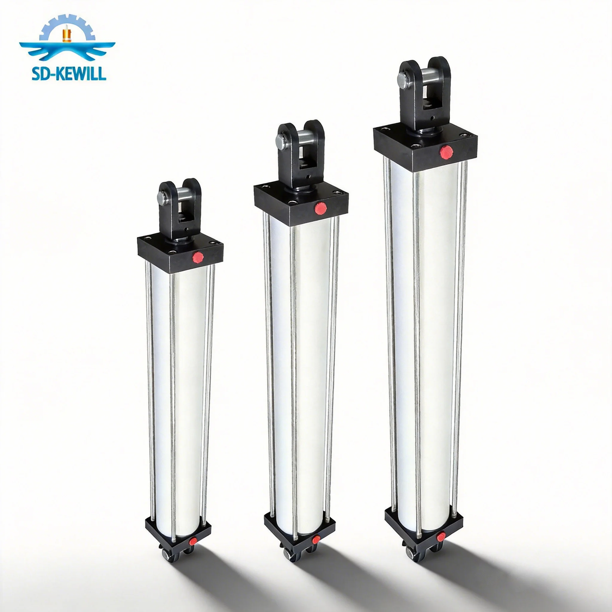 High-precision Double-acting Pneumatic Cylinder Aluminum Body Telescopic Air Actuator Pump Parts Packaging Machinery 1-year