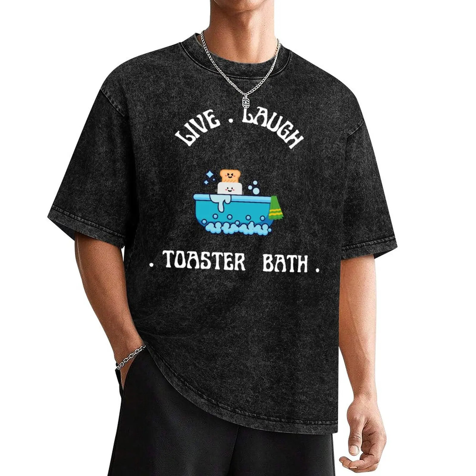 

live laugh toaster bath T-Shirt custom shirt heavyweights compression shirt men