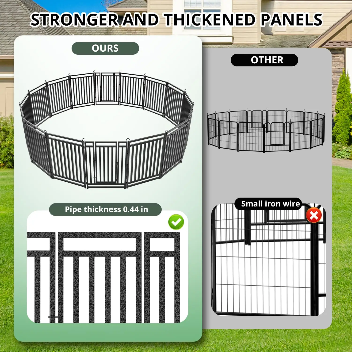 Thickened Outdoor Dog Fence 40