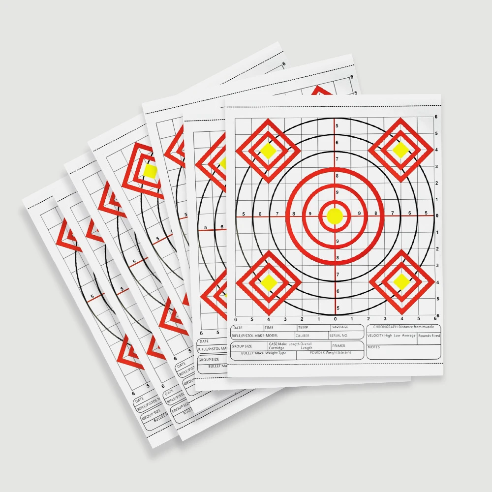 Papel diana multianillo para tiro deportivo – Arco y airsoft - imagen 3