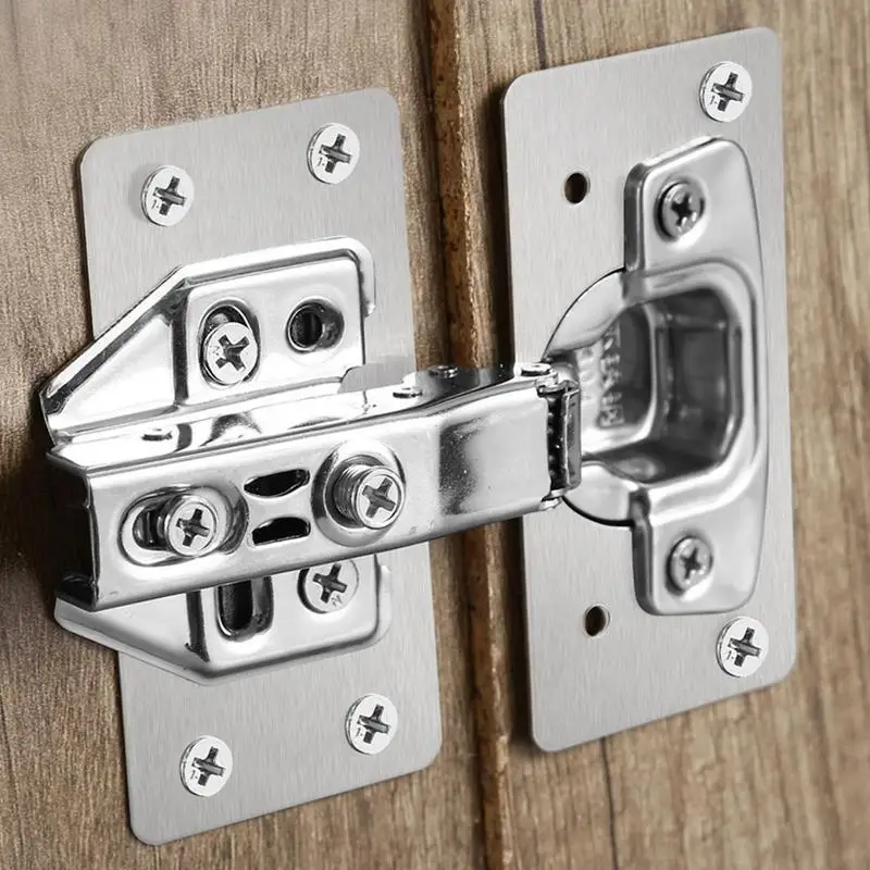Repair Board For Cabinet Thickened Fixing Plates Hinge Repair Plate Heavy Duty Replacement Kit Rust Resistant Brackets Kit For
