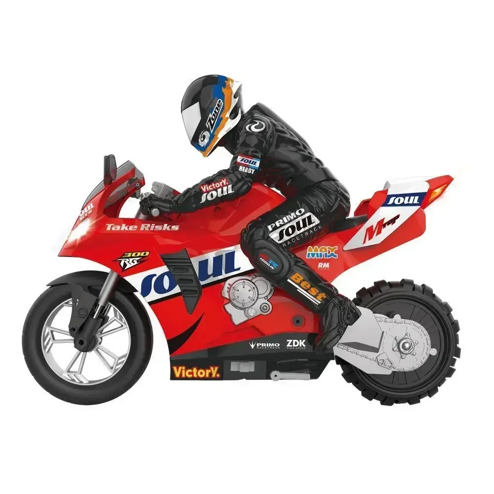 HC-802 RC Moto Autobilanciante 6 Assi di Giroscopio Stunt Racing Moto Plastica RTR Ad Alta Velocità 20 km/h Drift di 360 Gradi
