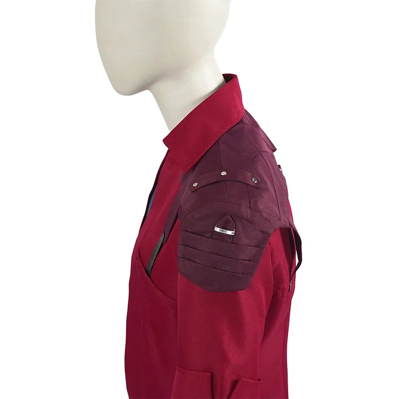 DMC 5 الشيطان قد يبكي دانتي تأثيري سترة زي مجموعة للرجال هالوين كرنفال لعب الأدوار الزي مع قفازات الكبار لعبة معطف