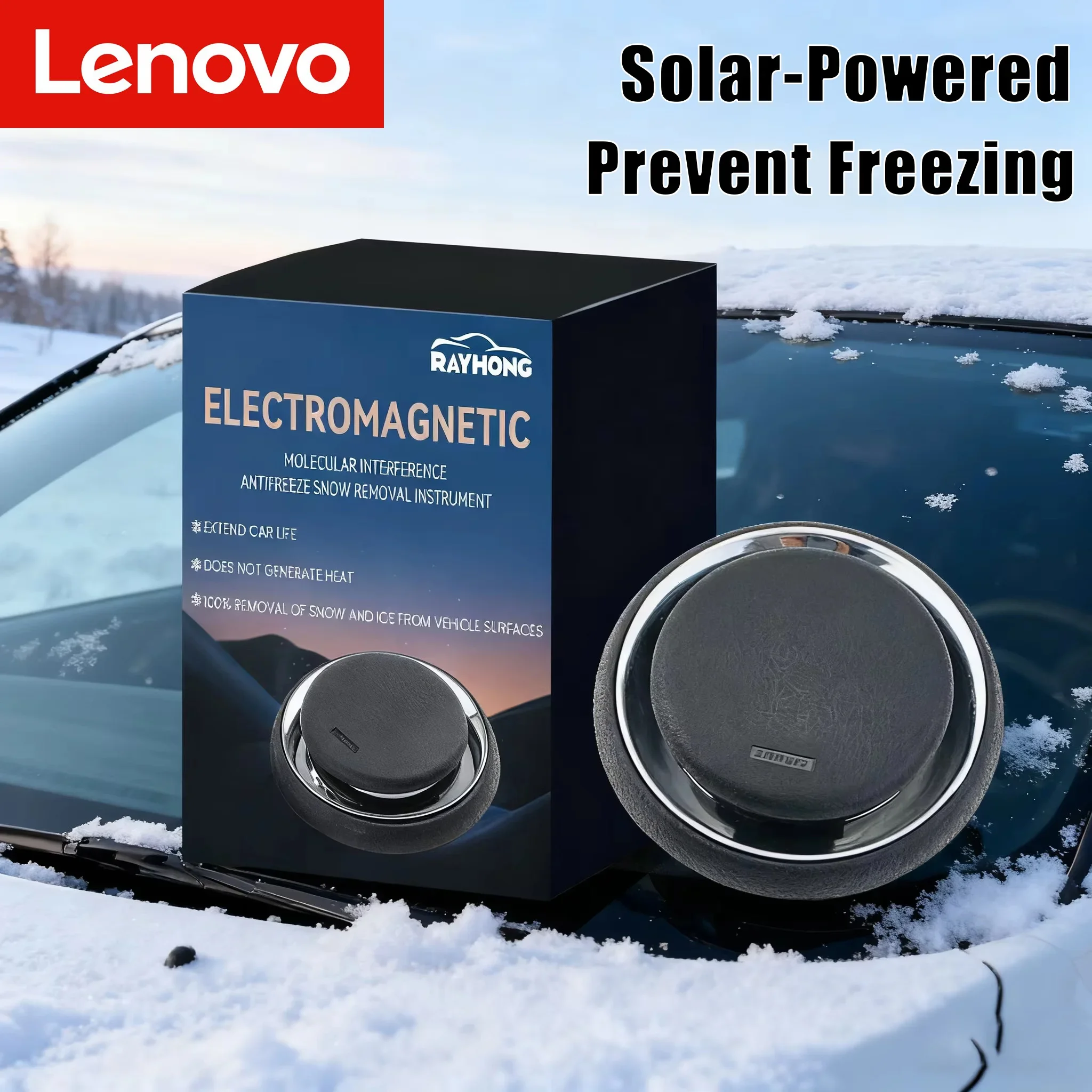Lenovo Solar Powered Car Ice Remover Melting Snow Prevent Freezing Winter Efficient Deicing Tool Windshield Snow Removal Device