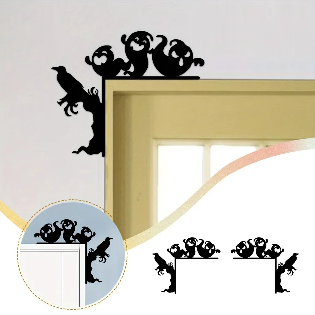 

1pc Creative Silhouette Home Decorative Wall Stickers Door Corner Decoration Door Frame Corner Decoration Wall Hanging Art Decor