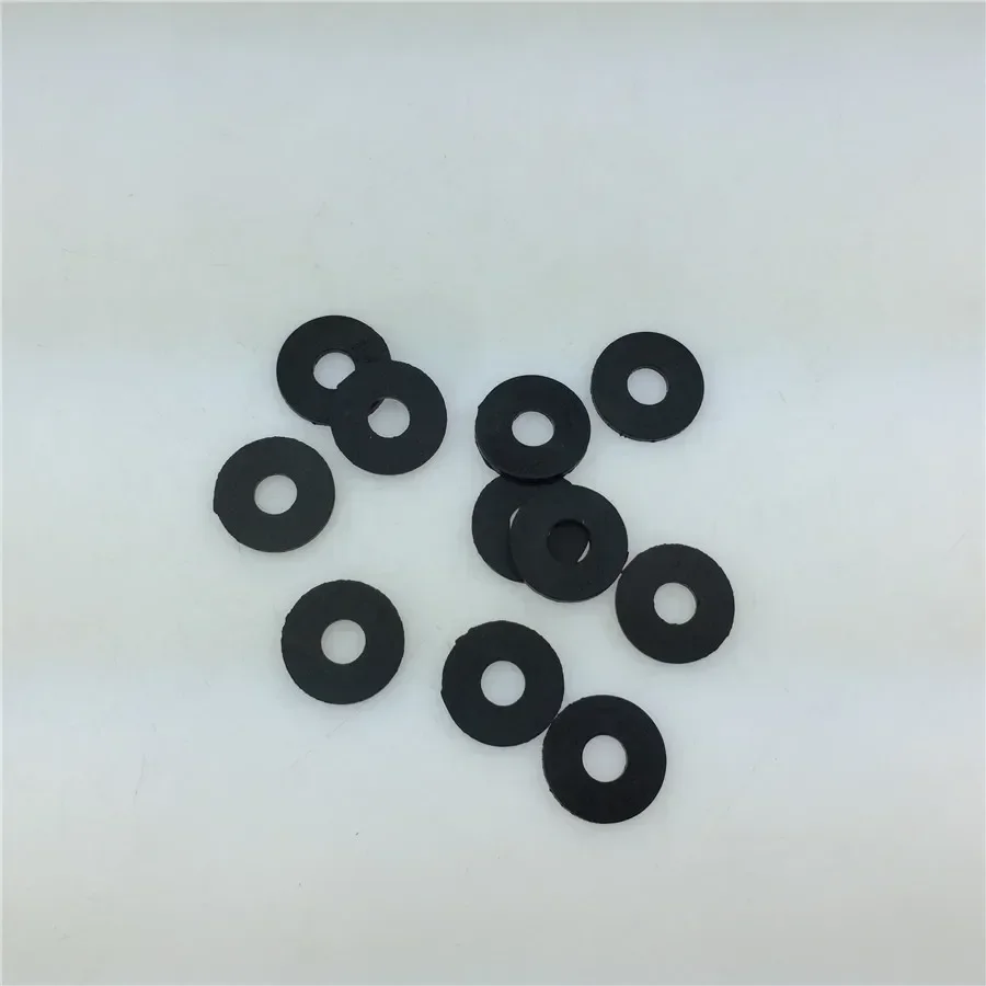 Silicone rubber gaskets custom gaskets heat pad non-standard custom spot M5 M6 M8 screw pad black rubber M8 * 21 * 2