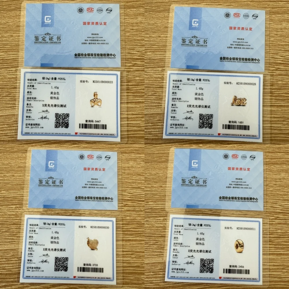 925 الفضة الخرز الذهبي دائرة سحر الحب على شكل قلب قلادة صالح الأصلي سوار المرأة DIY مجوهرات الإكسسوارات هدية #6