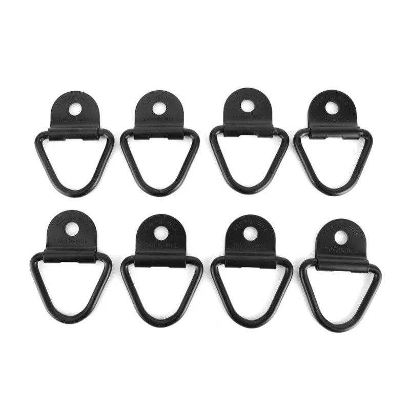 

8Pcs Universal Triangular Tie Down Anchor Rings Towing Hook For Truck RV Trailer SUV
