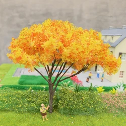 Modelo de árbol de 2 piezas, tronco de alambre, árbol sakura, tren, mesa de arena, decoración arquitectónica, micro paisaje, 12cm