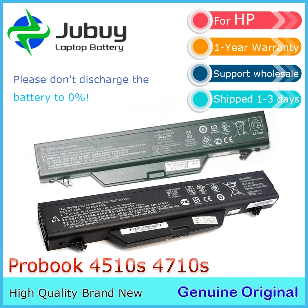 HSTNN-IB88 47Wh 63Wh Original Laptop Battery for HP ProBook 4510s 4515s 4710s HSTNN-OB88 HSTNN-OB89 HSTNN-I62C-7