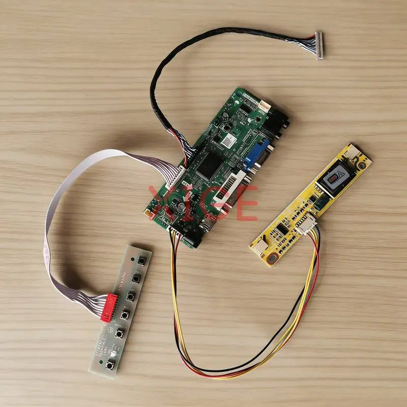 

M.NT68676 Controller Drive Board Fit MT150XN01 QD15XL02 M150X4 LM150X05 2-CCFL 1024*768 LVDS-20Pin VGA+DVI+HDMI 1024x768 Kit DIY