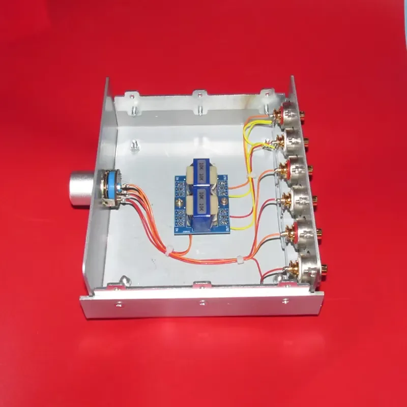 PT-11 Audio Transformer 2 Balanced Inputs 1 Output Passive Preamp Stage HiFi Sound Quality Stereo Signal Isolator for Home