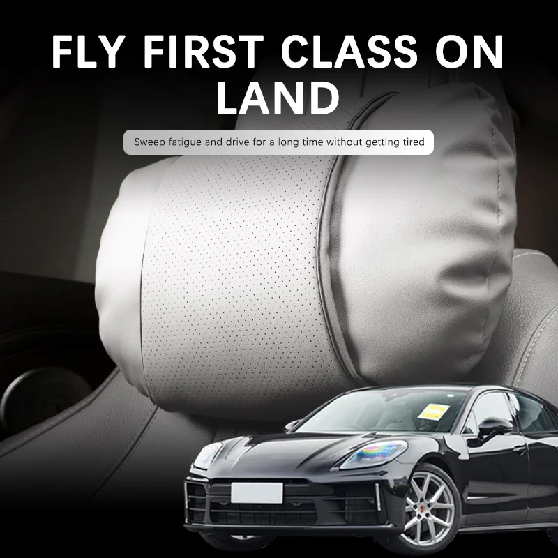 

Car Support Headrest For Porsche Panamera 2010-2016 Cayenne Macan Car Suede Neck Pillow Soft Comfort Travel Accessories