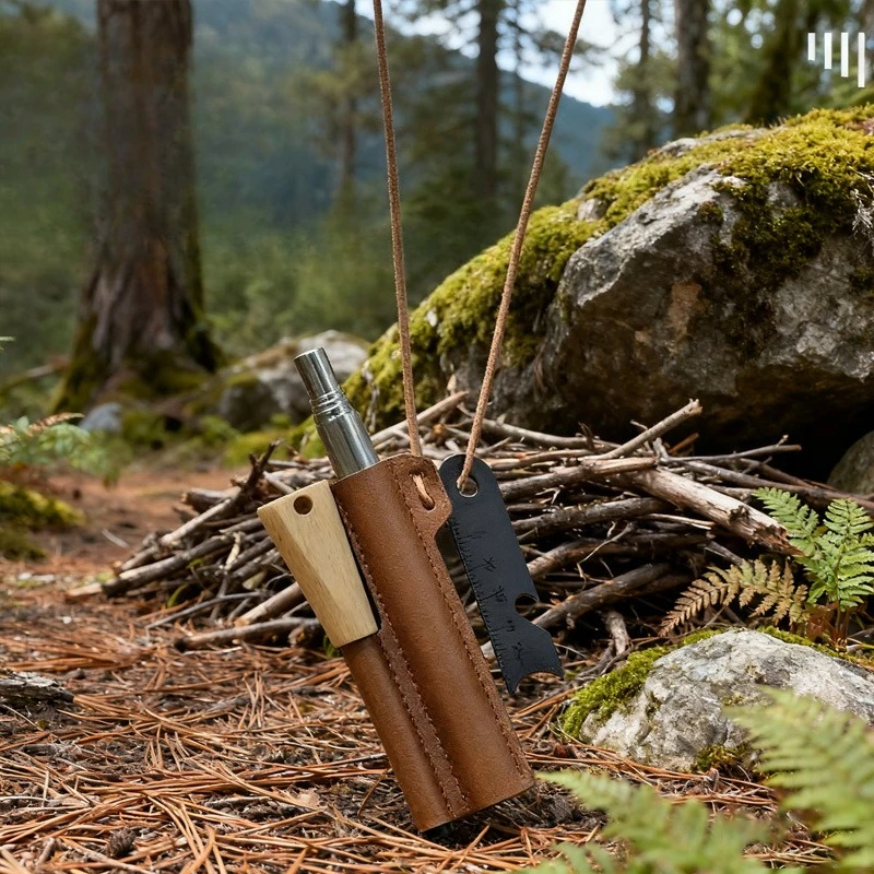 Outdoor Magnesium Stick Set Portable Windproof and Waterproof Lighter Camping Barbecue Survival Tool Cigarette Accessories - Image 2