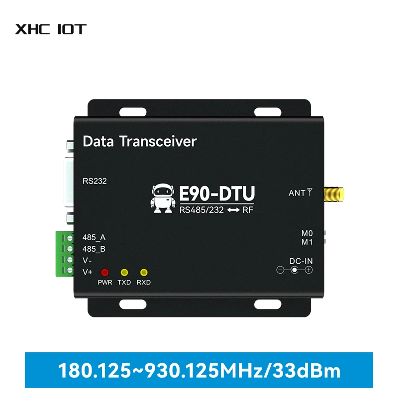 

LoRa Wireless Digital Radio 868/915MHz RS232/RS485 Automatic Relay XHCIOT E90-DTU(900SL33) 16KM 33dBm 2W RSSI Modbus Modem