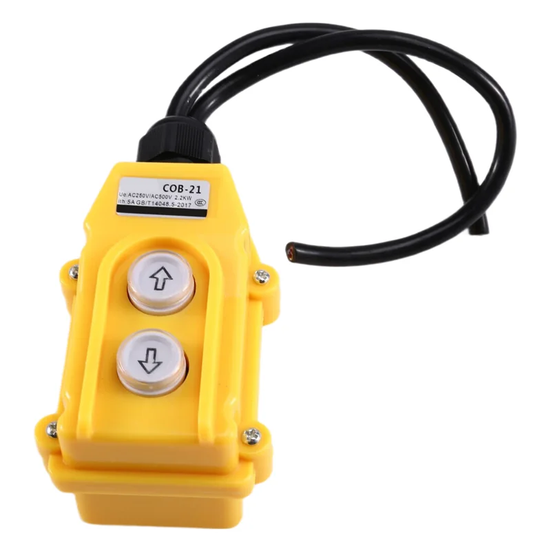 

A93E-COB-21 Pushbutton Switch With Wire Crane High Power Control Button For Cranes And Hoists