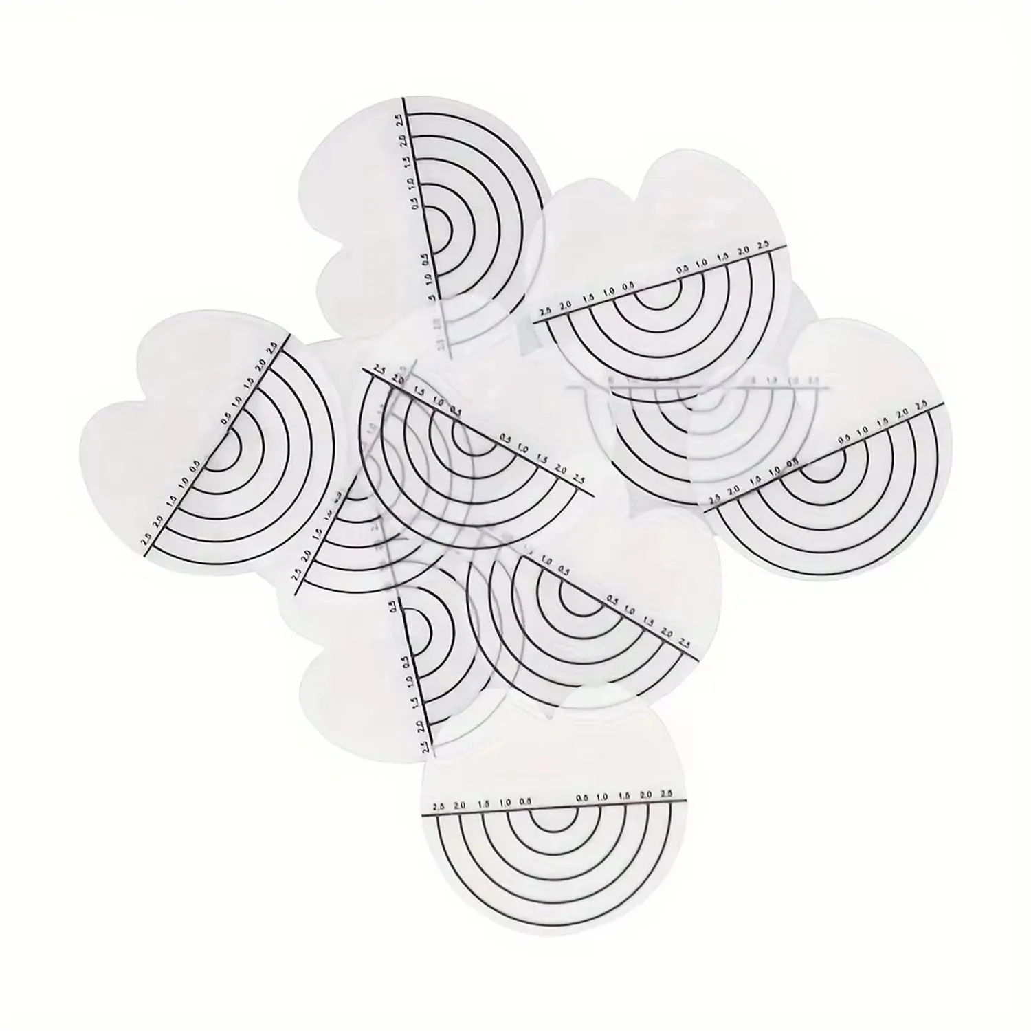 10 pezzi Strumenti per parrucche per estensioni dei capelli Protezione termica rotonda per estensioni dei capelli Protezione adesiva trasparente per fusione di alta qualità