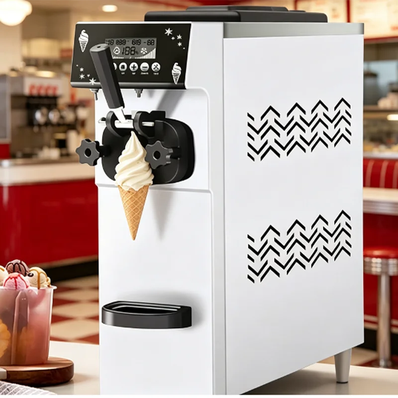 Commercial Single Head Ice Cream Machine Make Soft Ice Cream for Cafe bar Restaurant