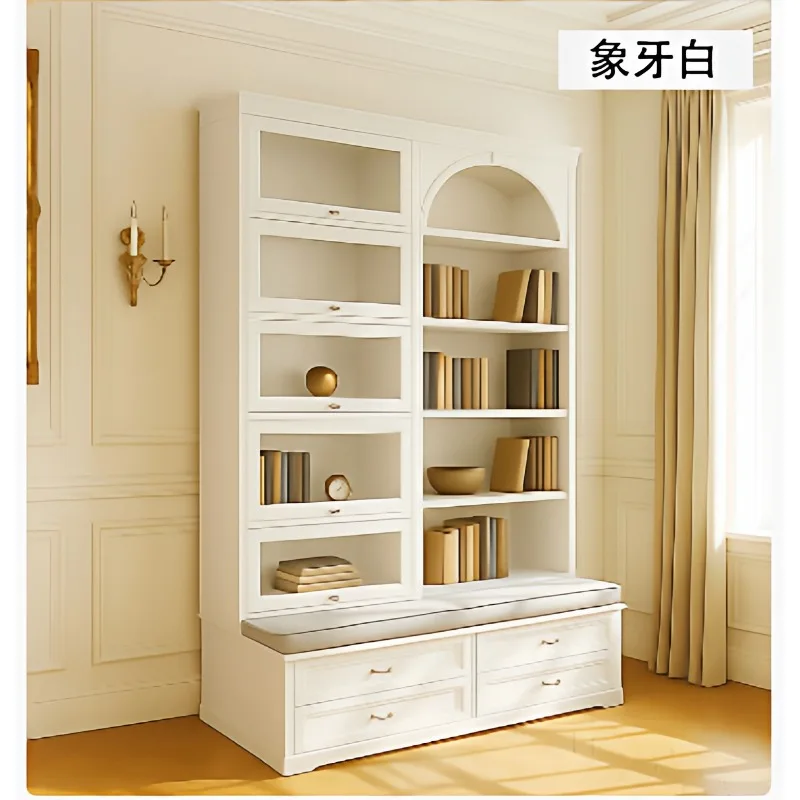 American 50cm80 all solid wood shoe change stool storage cabinet integrated combination against the wall porch storage cabinet s
