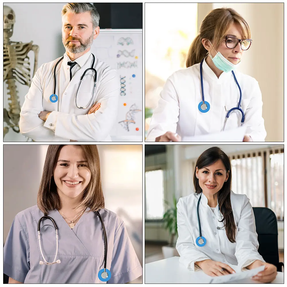 12Pcs Stethoscope Silicone Head Covers Protective Flexible Accessories Lightweight Clinic Hospital Use