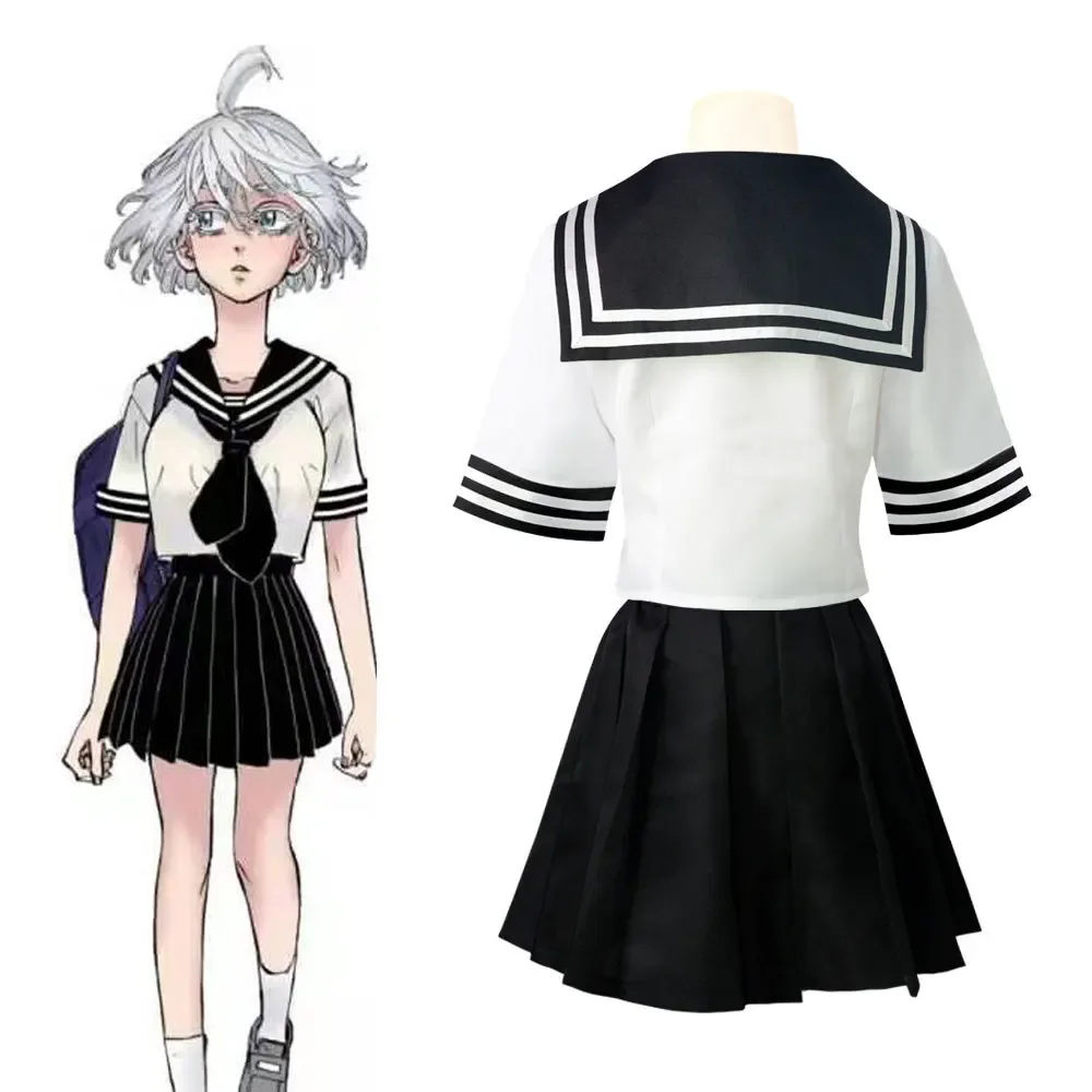 2025 أزياء أنيمي طوكيو المنتقمون سنجو كاواراجي التأثيرية Matrozenpakje Zwart مع زي الهالوين Rollenspel Meisjes Vrouwen