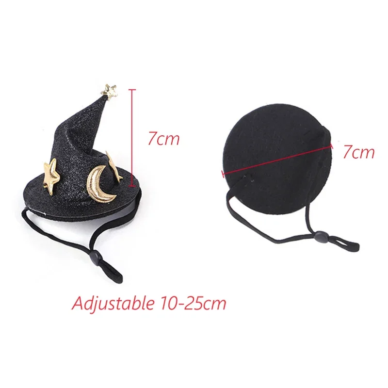 قبعة المعالج للحيوانات الأليفة الصغيرة ، زي الهالوين ، قبعات التخرج ، قبعة إبداعية ، زخرفة لطيفة ، خنزير غينيا ، القنفذ ، الشنشيلا ، النمس