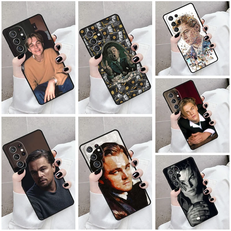 Phone Case For Samsung Galaxy S24 S23 S21fe S22 Ultra Plus Note 10 20 S8 S9 S10 Cover Leonardo DiCaprio