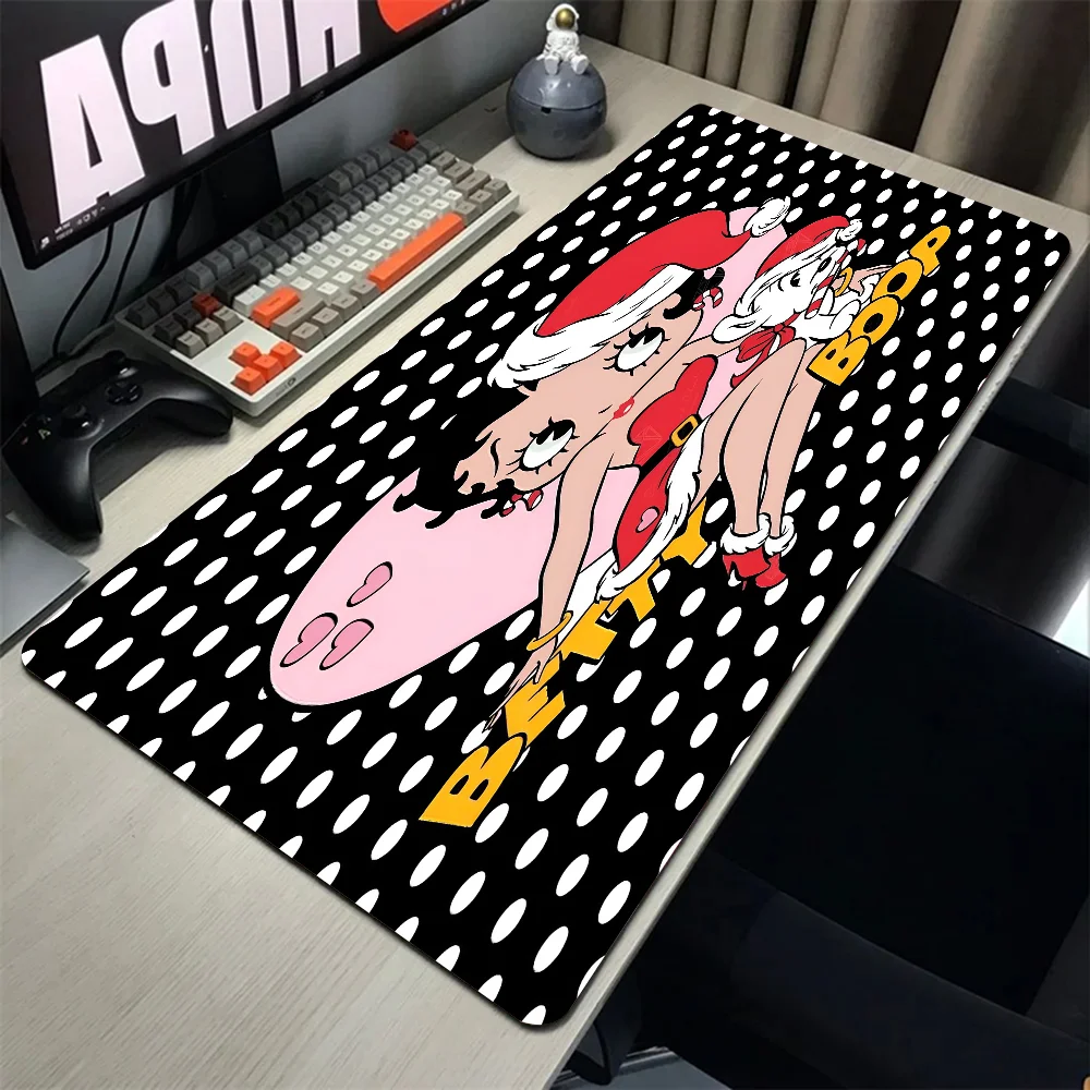 B-Betty-Cute-Boop Mousepad Mouse Mat Desk Mat With Pad Gaming Accessories Prime Gaming XXL Keyboard Pad Padding Mat