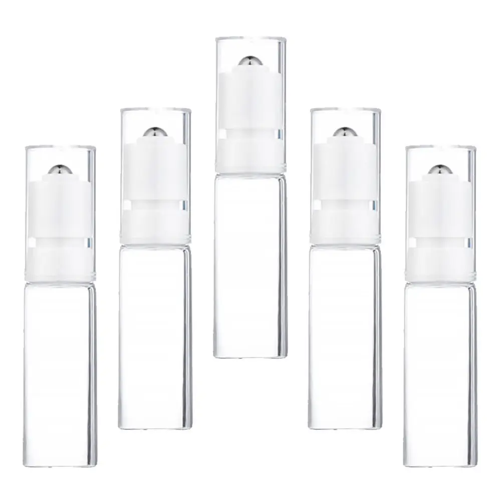 

5Pcs 20Ml Glass Roller Bottles for Essential Oils Perfume Aromatherapy Refillable Leak Proof Travel Friendly Small Roll on