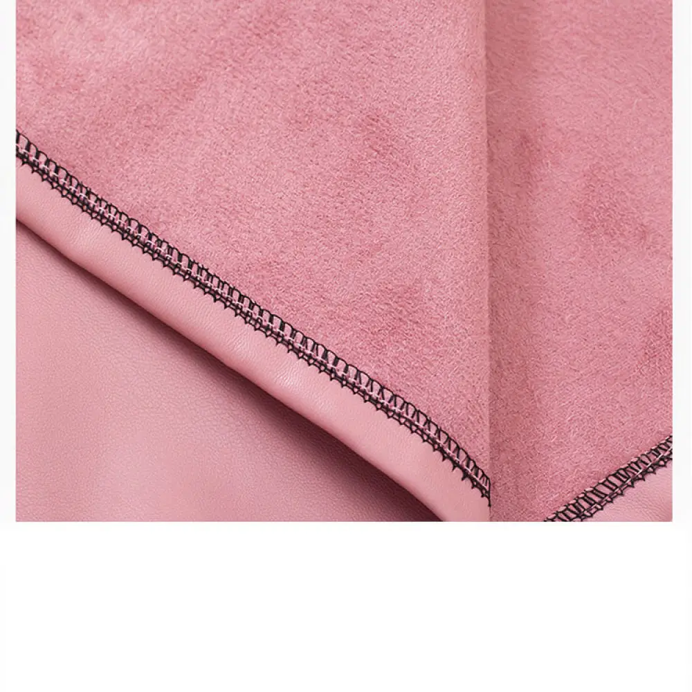Waterproof PU Leather Apron Long Sleeve Kitchen Smock Oil Resistant Cleaning Bib Unisex Soft Thickened Durable Work Clothing