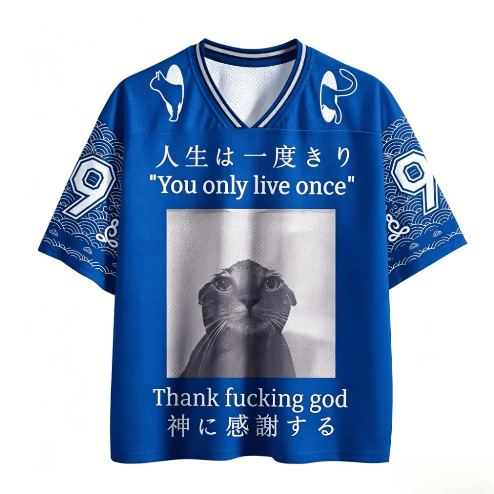 Y2K Japanische Ästhetik Katze 3D-Druck Atmungsaktives Schnelltrocknendes Herren- und Damen-T-Shirt Outdoor Street Casual Fashiona Eltern-Kind-Kleidung – Detail 2