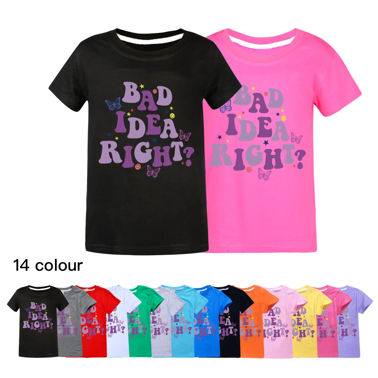 

Olivia Bad Idea Right T Shirts Kids Summer Clothes Girl I or Your Guts Pop Music Singer 2024 New Album Tee Boy Cotton Streetwear